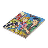 Carreau Bande dessinée de la ferme (Côté)