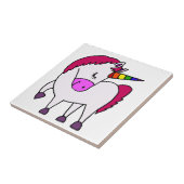 Carreau Bande dessinée magique mignonne de licorne (Côté)