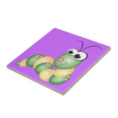 Carreau Bande dessinée mignonne Caterpillar (Côté)