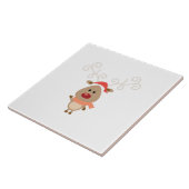 Carreau Bande dessinée mignonne de renne (Côté)