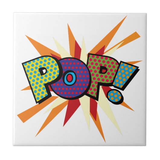 Carreau Bande dessinée Pop Art POP! (Devant)
