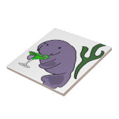 Carreau Bande dessinée potable de margarita de lamantin (Côté)