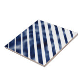 Carreau Bande diagonale bleue de la marine (Côté)