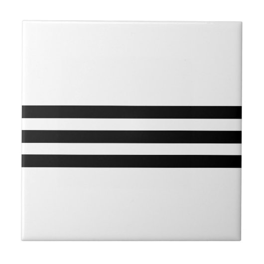 Carreau Bande noire et blanche (Devant)