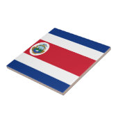 Carreau Bandera De Costa Rica - drapeau du Costa Rica (Côté)