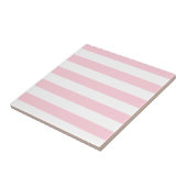 Carreau Bandes blanches et roses millénaires (Côté)