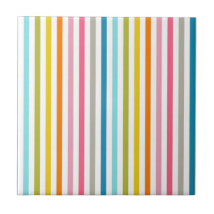 Carreau Bandes de bonbons colorées