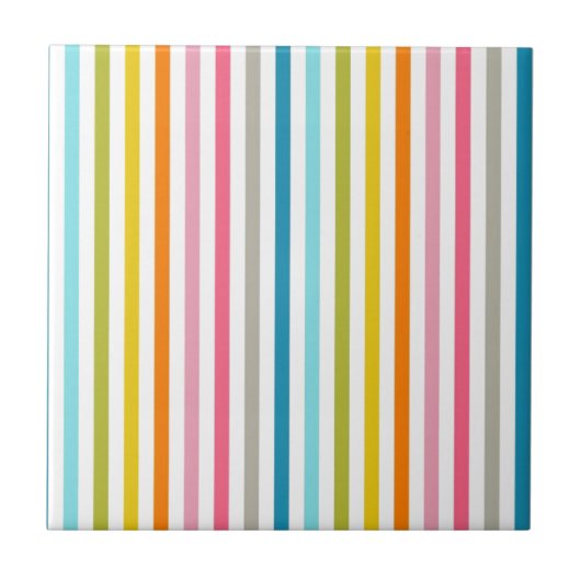 Carreau Bandes de bonbons colorées (Devant)