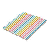 Carreau Bandes de bonbons colorées (Côté)