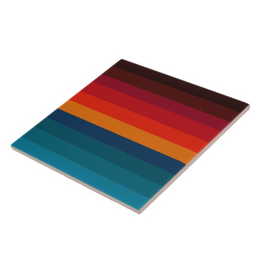 Carreau Bandes de dégradé d'art moderne (Côté)