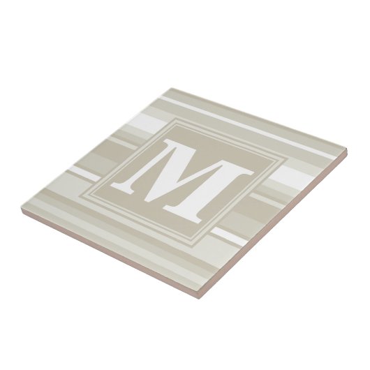 Carreau Bandes de grès monogramme (Côté)