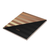 Carreau Bandes noires d'or (Côté)