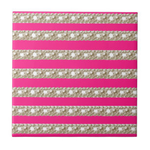 Carreau Bandes Roses Chaudes, Bandes, Motif Par Tranche, L