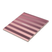 Carreau Bandes roses roses (Côté)