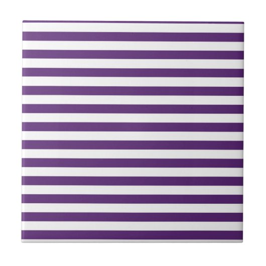 Carreau Bandes violettes et blanches (Devant)
