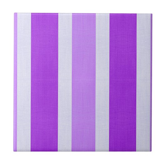 Carreau Bandes violettes et blanches (Devant)