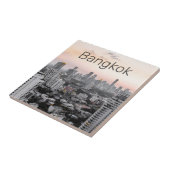 Carreau Bangkok Skyline Sunset Panorama BKK Thaïlande (Côté)