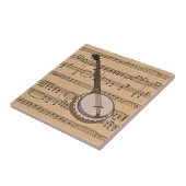 Carreau Banjo Avec Arrière - plan Sheet Music (Côté)