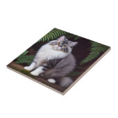 Carreau Banjo le persan : Un délice gris et blanc (Côté)