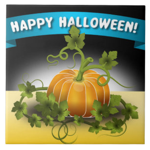 CARREAU BANNIÈRE 'HAPPY HALLOWEEN'