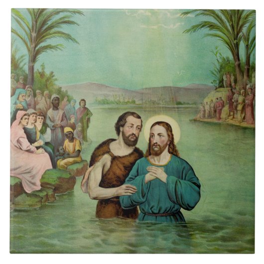 Carreau Baptême de Jésus-Christ (Devant)