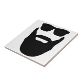 Carreau Barbe et lunettes de soleil (Côté)