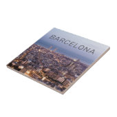 Carreau Barcelone Catalogne Sunset Skyline Espagne Citysca (Côté)