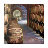 Carreau Barils de vin dans la cave (Devant)