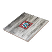 Carreau Barn Quilt Star 1 (Côté)