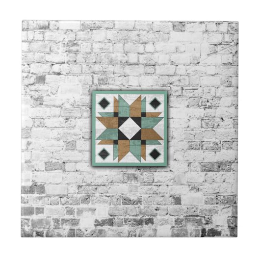 Carreau Barn Quilt Star 9 (Devant)