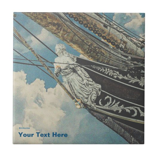 Carreau Barque Elissa Figurhead (Devant)