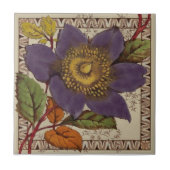 Carreau Barratt Purple Peony Victorware Repro (Devant)