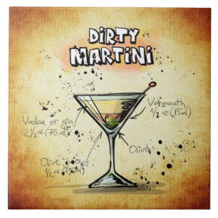 Carreau Barre de recette d'or Martini