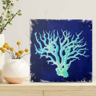 Carreau Barrière de Corail bleu chic littoral nautique