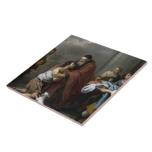 Carreau Bartolome Esteban Murillo-Retour du prodigue (Côté)