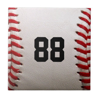 Carreau Baseball avec numéro personnalisable