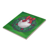 Carreau Baseball dans la couronne de Noël (Côté)