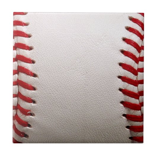 Carreau Baseball et Softball Couture Rouge (Devant)