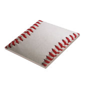 Carreau Baseball et Softball Couture Rouge (Côté)