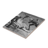 Carreau Baseball vintage par Thure De Thulstrup, 1885 (Côté)