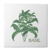 Carreau Basil Herb Verdure Cuisine culinaire Vert (Devant)