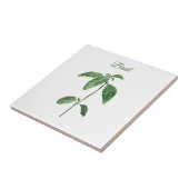 Carreau Basil Herbe Verdure Cuisine culinaire Vert Rustiqu (Côté)