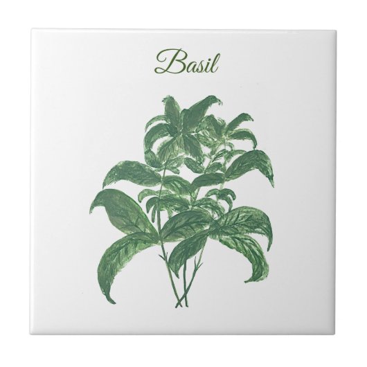 Carreau Basil Herbs Verdure Cuisine verte Plante (Devant)