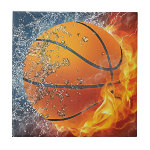 Carreau Basket-ball à flammes