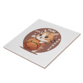 Carreau basket-ball chat (Côté)