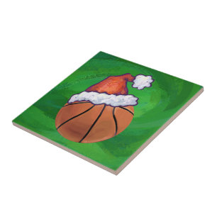 Carreau Basket-ball de Santa Hat sur Green