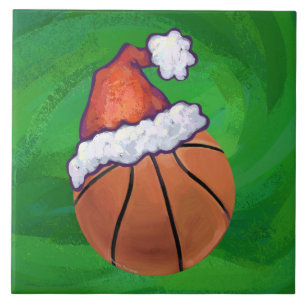 Carreau Basket-ball de Santa Hat sur Green