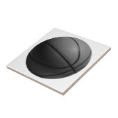 Carreau Basket-ball noir et blanc (Côté)