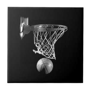 Carreau Basket-ball noir et blanc
