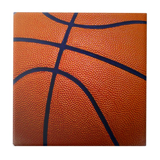 Carreau Basket-ball orange et noir (Devant)